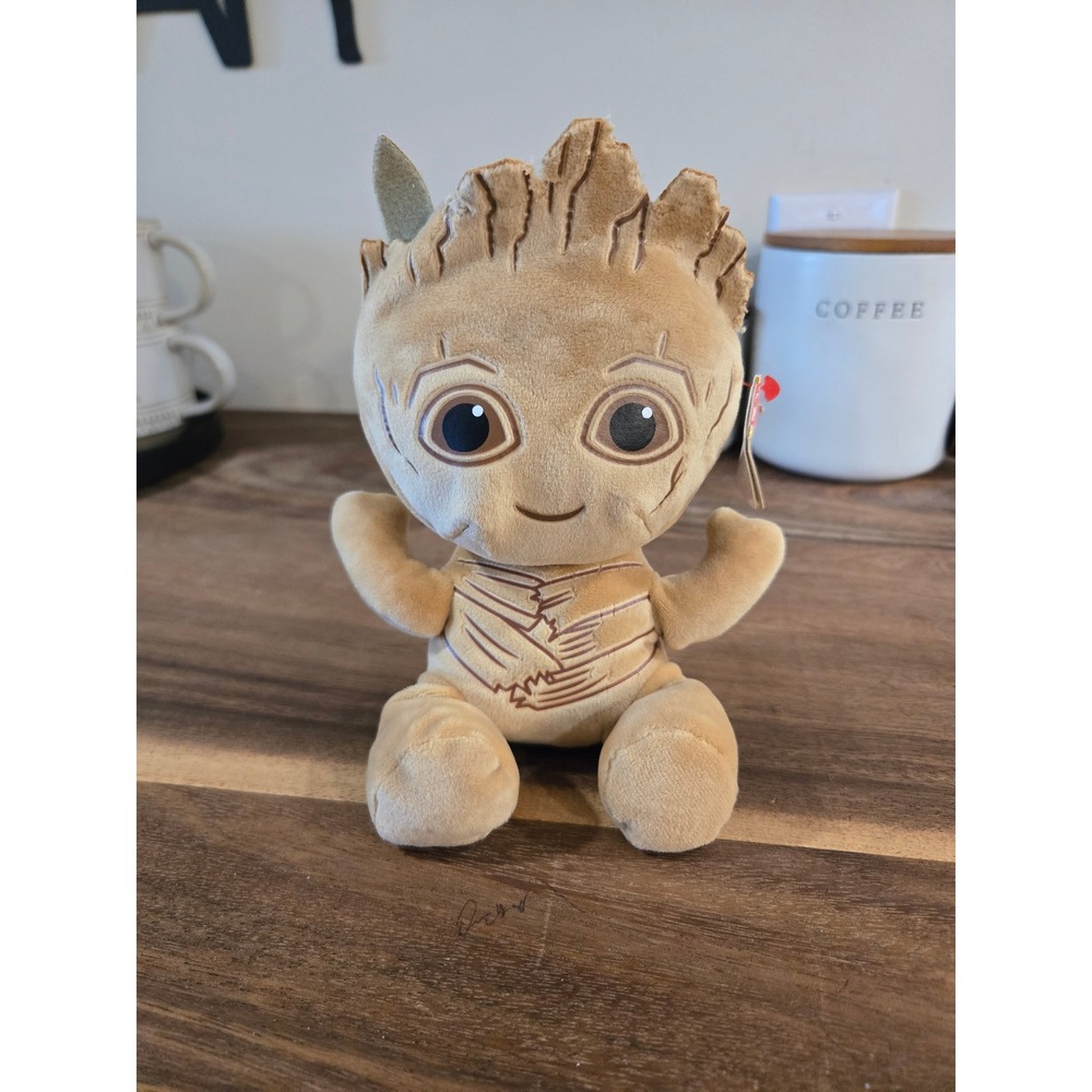 Ty Beanie Babies Marvel Groot Plush Stuffed Animal Toy Brown 2023 New with Tags
